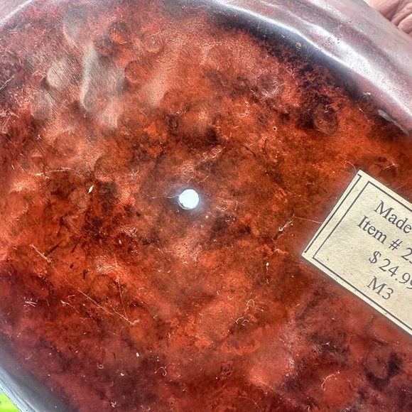 Vintage Copper metal Footed Bowl - Picture 9 of 11